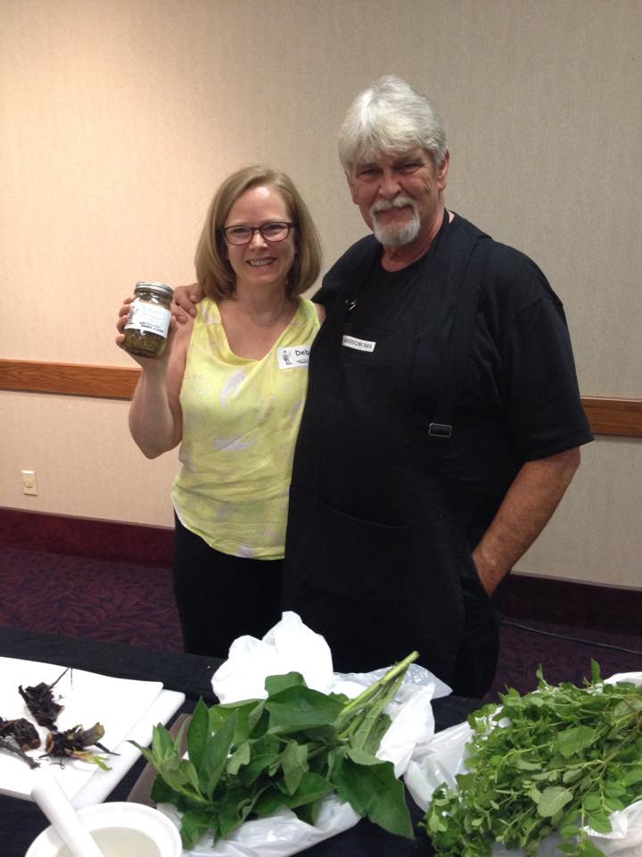Deb trains with master herbalist Dr Phil Fritchey