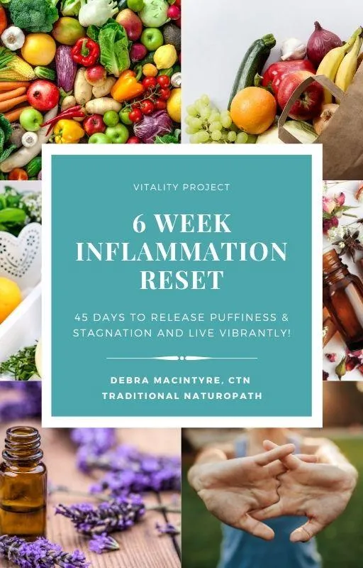 6-week inflammation reset program with healthy foods